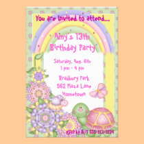 Annonces en pastel d'invitations d'anniversaire de invitations