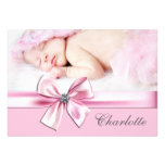Annonces grises roses de naissance de photo de béb bristols