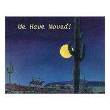 Annoncez que nous avons déplacé le cactus de Sagua Invitation
