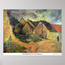 Ansteigender par Paul Gauguin Affiche