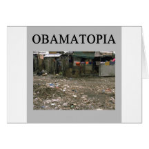 Anti conception d'obana d'OBAMATOPIA Cartes De Vœux