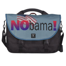 Anti élection 2012 de drapeau américain d'Obama NO Sacs Pour Ordinateurs Portables