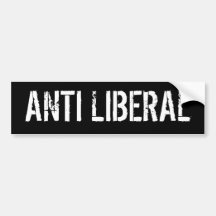 ANTI LIBERAAL BUMPERSTICKER