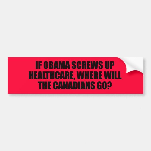 Anti-Obama - si Obama visse des soins de santé Autocollants Pour Voiture