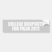 ANTI-PALIN - Abandons scolaires d'université pour  Adhésif Pour Voiture