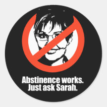 Anti-PALIN - de werken van de Onthouding - vraag S Sticker