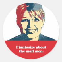 Anti-Palin -   ik fantaseer over het postman Sticker