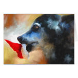 Anticiper la carte de chien de Noël