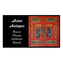 Antiek Chinese Garderobe Visitekaartjes Sjabloon