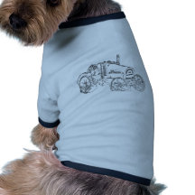 ANTIEK TRACTOR DIEREN TSHIRT