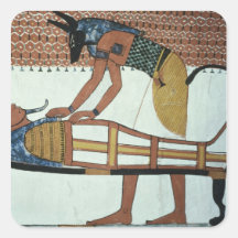 Anubis et une maman, de la tombe de Sennedjem Adhésif