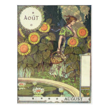 Août Carte Postale