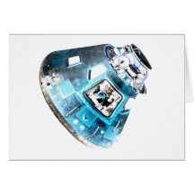 Apollo dans le bleu cartes de vœux