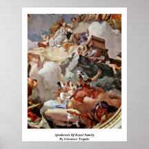 Apothéose de famille royale par Giovanni Tiepolo Poster