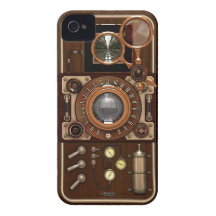 Appareil-photo vintage de Steampunk TLR Coques iPhone 4