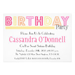 Appelez dans des invitations de fête d'anniversair invitations