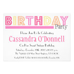 Appelez dans des invitations de fête d'anniversair invitations