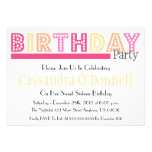 Appelez dans des invitations de fête d'anniversair invitations