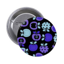 Apple bleu badge avec épingle