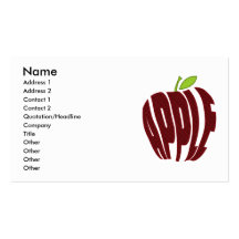 APPLE CARTES DE VISITE PERSONNELLES