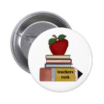 Apple, livres, roche de professeurs de crayon pin's
