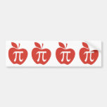 Apple rouge pi autocollant pour voiture