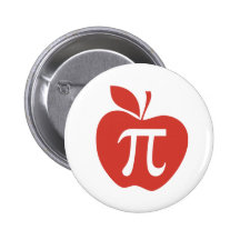 Apple rouge pi badges