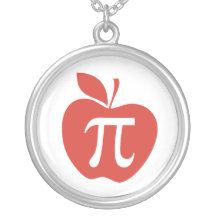 Apple rouge pi colliers personnalisés