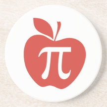 Apple rouge pi dessous de verres