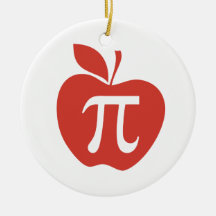 Apple rouge pi ornements de noël