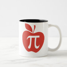 Apple rouge pi tasse à café