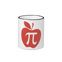 Apple rouge pi tasse à café