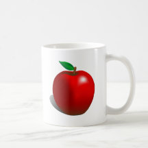 Apple rouge tasse à café
