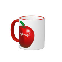 Apple rouge tasses à café