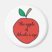 Apple van Abuela' s Oog Koelkast Magneetje