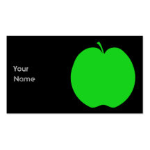 Apple vert modèles de cartes de visite