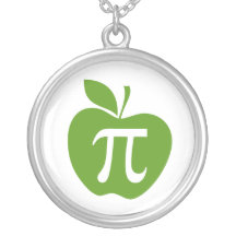 Apple vert pi collier personnalisé