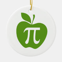 Apple vert pi ornements