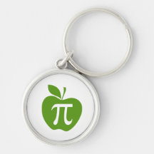 Apple vert pi porte-clefs