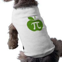 Apple vert pi t-shirts pour toutous