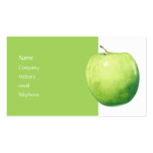 Apple vert profilent la carte carte de visite