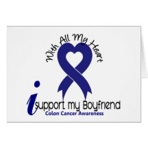 Appui du cancer du colon I mon ami Carte De Vœux