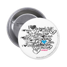 Aqua de graffiti pin's avec agrafe