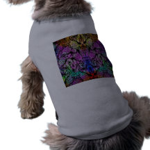 Aquarelle à la mode mignonne florale manteau pour animal domestique
