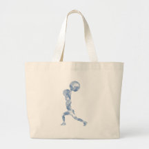 Aquarelle propre et secousse dans le bleu sacs de toile