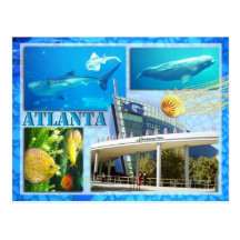 AQUARIUM DE LA GÉORGIE, ATLANTA, LA GÉORGIE CARTE POSTALE