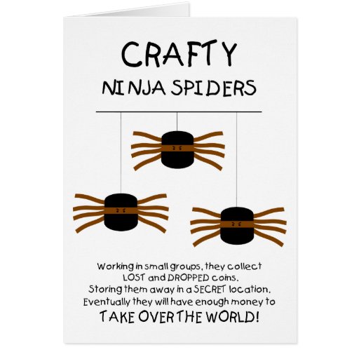 Araignées de Ninja ! Cartes