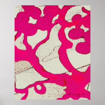 Arbre abstrait de roses indien ou affiche d'impres