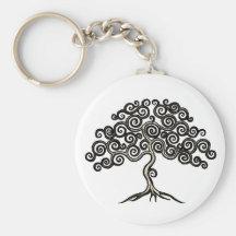 Arbre bouclé porte-clés