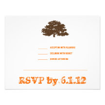 Arbre d'Aaron d'orange d'invitation de Mitzvah de 